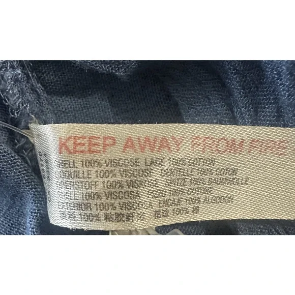 Free People Paradiso HiLo Maxi Dress Ruffle Blue Boho Folklore Oversized Medium - Picture 12 of 16